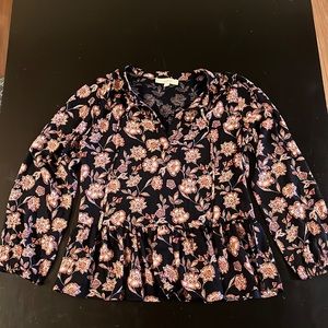 Ann Taylor LOFT Floral Blouse Sz S